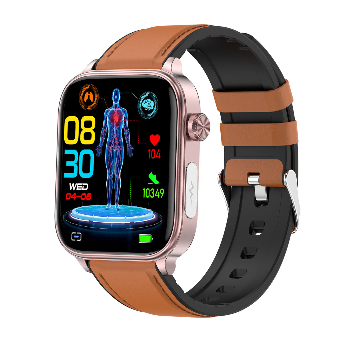 New ET570 smartwatch with ECG electrocardiogram, Bluetooth calling, and micro-physical examination functions for uric acid, blood lipids, and blood glucose.