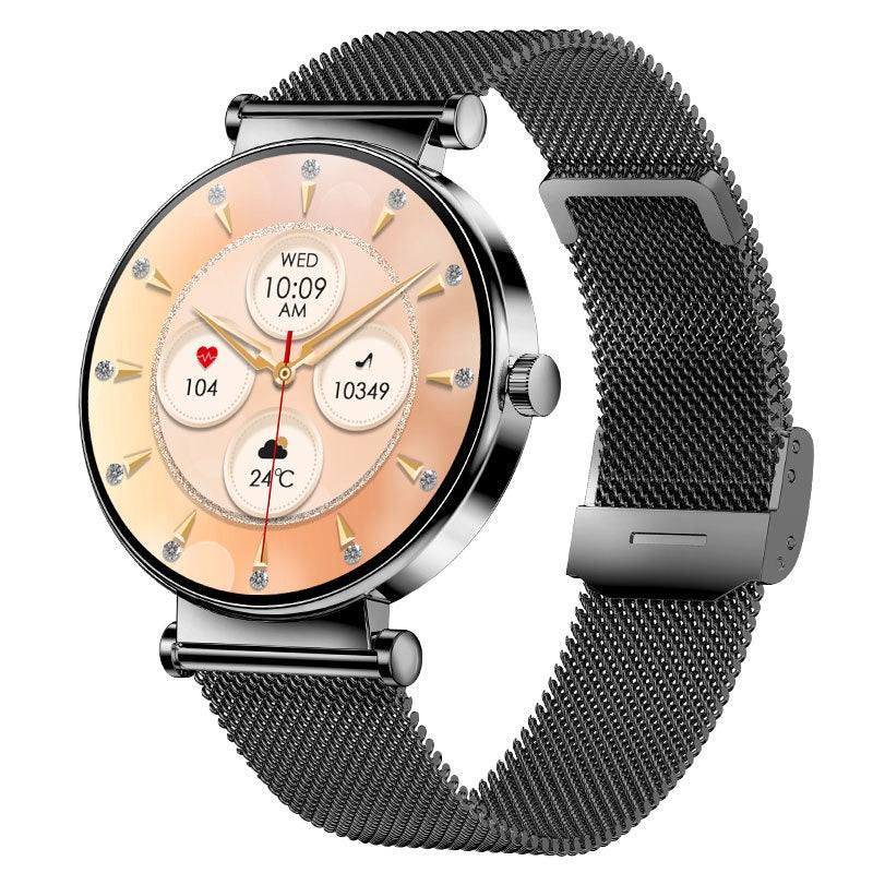 Y16 ultra-thin women's smartwatch with always-on AMOLED screen and 466 * 466 high-definition resolution