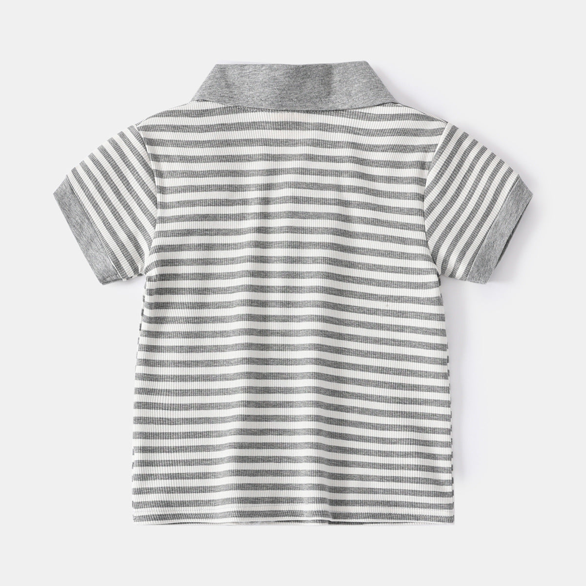 Short Sleeve Polo Shirt for Boys Turn-Down Collar T-Shirt