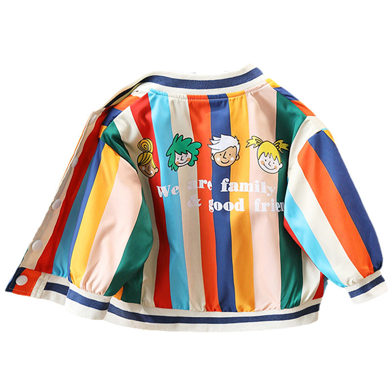 Boys' Spring Autumn Casual Baseball Jacket