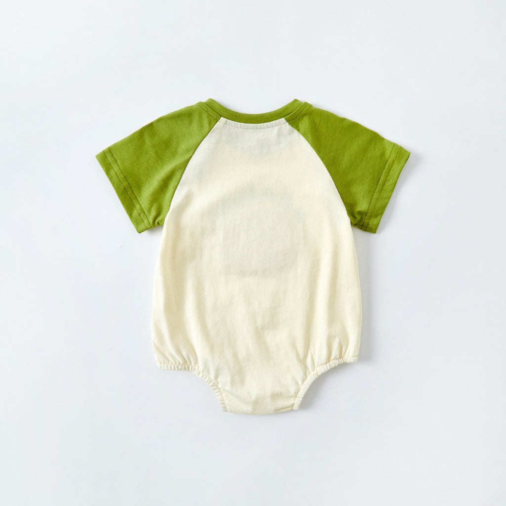 Cartoon Romper Summer New Baby Short Sleeve Bodysuit Infant Onesie
