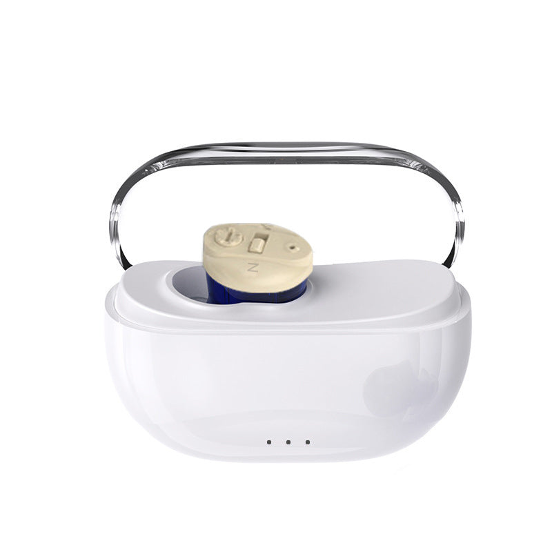 Magnetic Wireless Invisible Rechargeable In-the-Ear Hearing Aid Sound Amplifier for Seniors