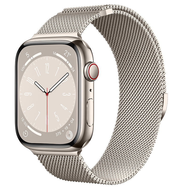 Bracelete Milanesa Magnética para Apple Watch — Aço Inox | 10 Cores | 38 a 49mm