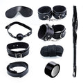 8-Piece SM Kit for Couples — Leather or Fur | Adult Erotic Game (18+)