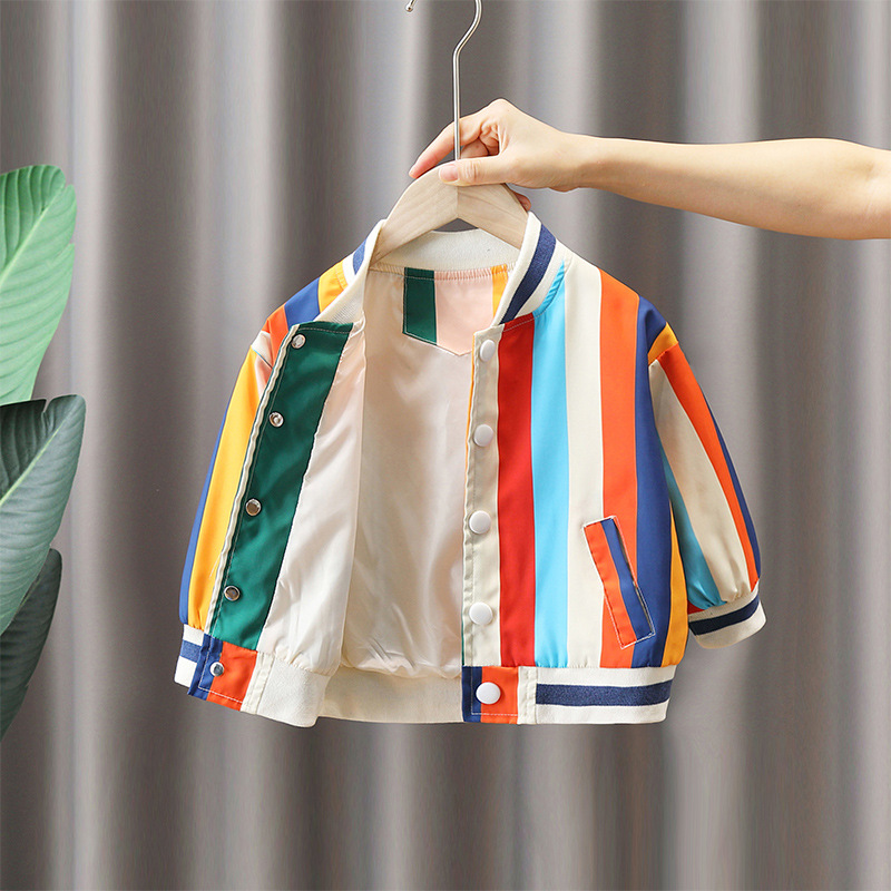 Boys' Spring Autumn Casual Baseball Jacket