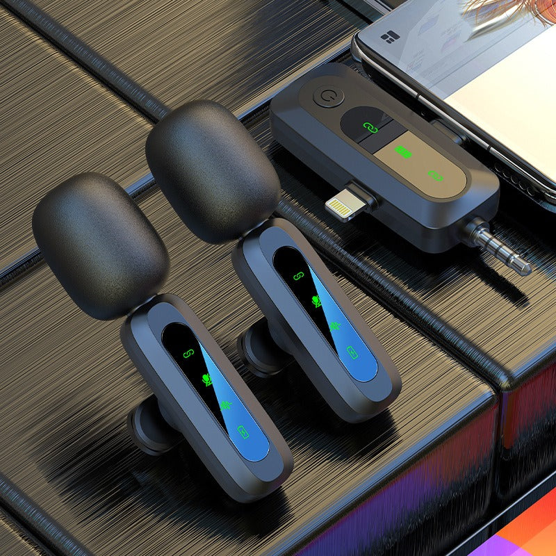 J3 three-in-one wireless lavalier microphone with intelligent sound pickup and noise reduction