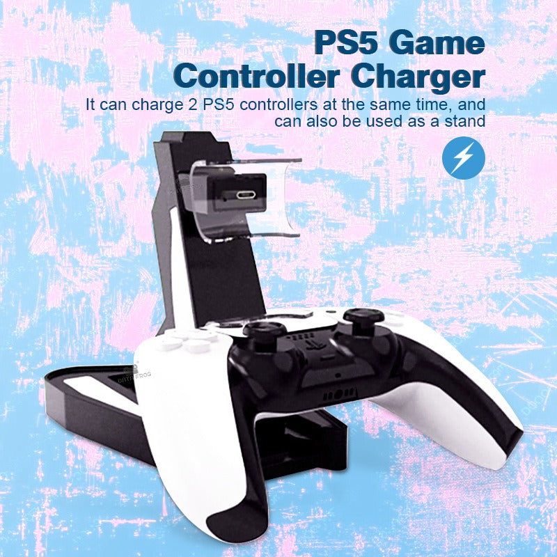 Suitable for PS5 controller charging dock, P5 game controller charger, PS5 controller stand charger, PS5 controller accessories