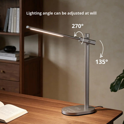 Rechargeable Wireless Charging Desk Lamp LED Control Panel