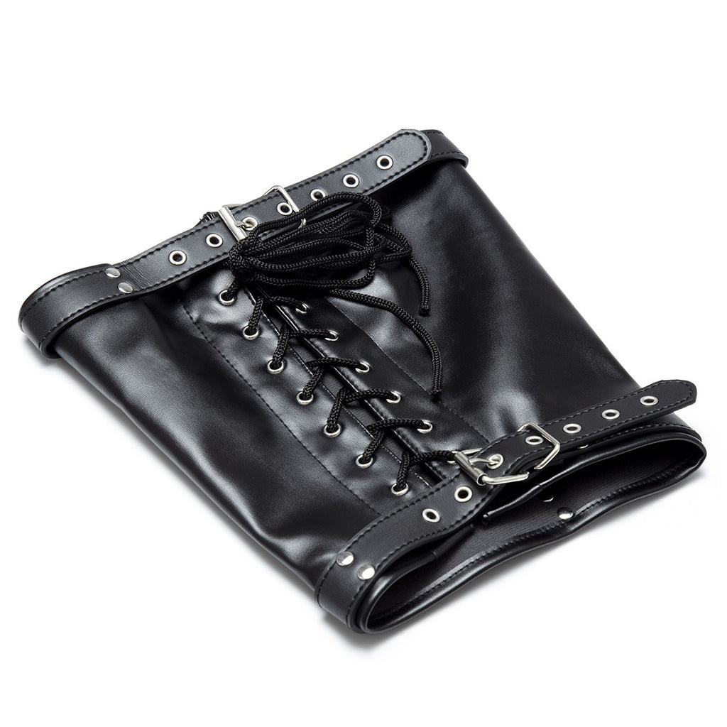 Algemas de Tornozelo em Couro para Bondage SM — Preto | Adultos (+18)