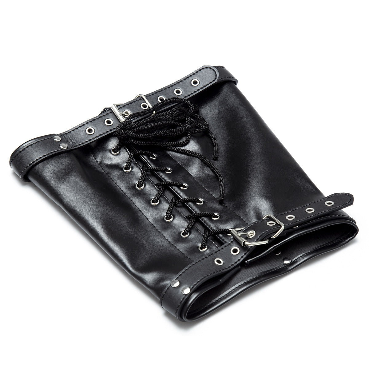 Algemas de Tornozelo em Couro para Bondage SM — Preto | Adultos (+18)