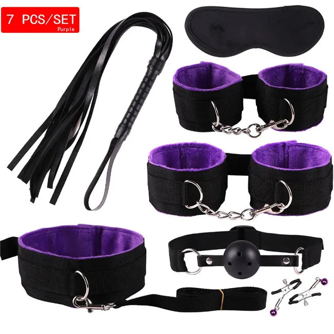 Kit BDSM Completo para Casais — 7, 15 ou 22 Peças | SM Adultos (+18)