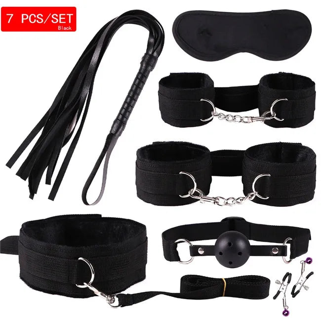 Kit BDSM Completo para Casais — 7, 15 ou 22 Peças | SM Adultos (+18)
