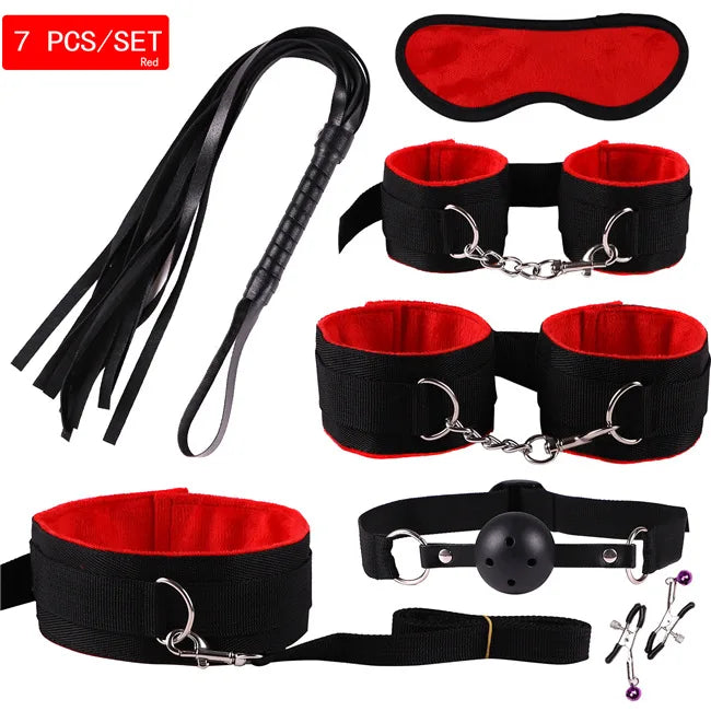 Kit BDSM Completo para Casais — 7, 15 ou 22 Peças | SM Adultos (+18)